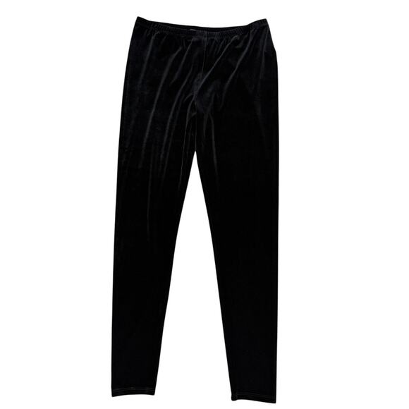 Eileen Fisher Low Rise Black Velvet Leggings size Small - Picture 5 of 6
